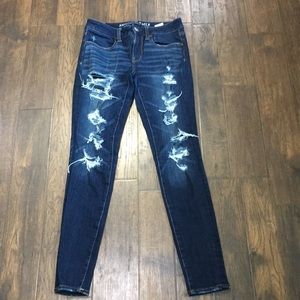 Dark blue jeans